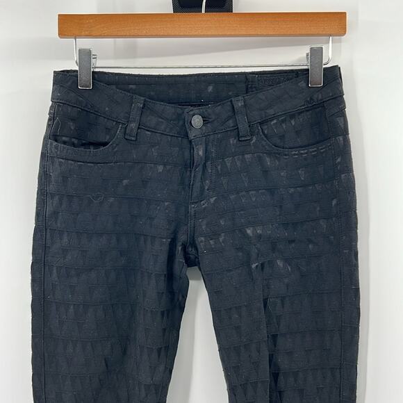 Siwy Women's Low Rise Skinny Jeans with geometric pattern - Black - 26 - Picture 2 of 7